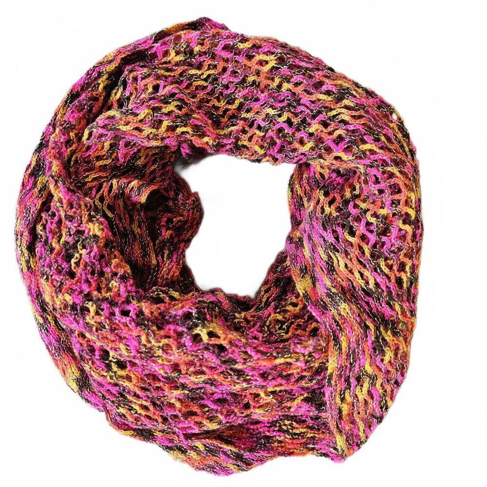 Cejon Multicolor Knit Infinity Scarf